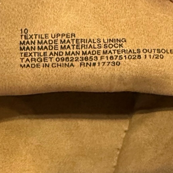 UNIVERSAL THREAD tan woven flat espadrille slide slip ons size 10 - Picture 6 of 8